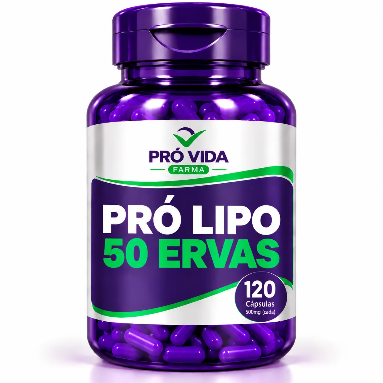 PRO LIPO 50 ERVAS - 60 CÁPSULAS - Pró Vida Farma