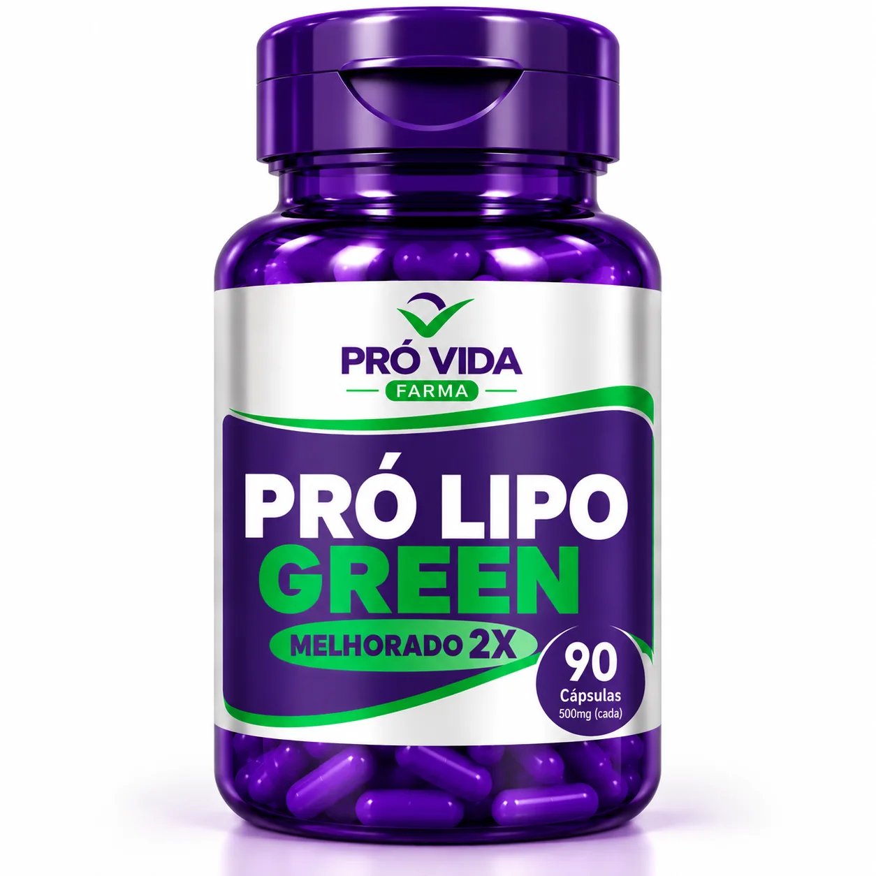 Pro Lipo Green Melhorado 2x - 90 Cápsulas - Pró Vida Farma