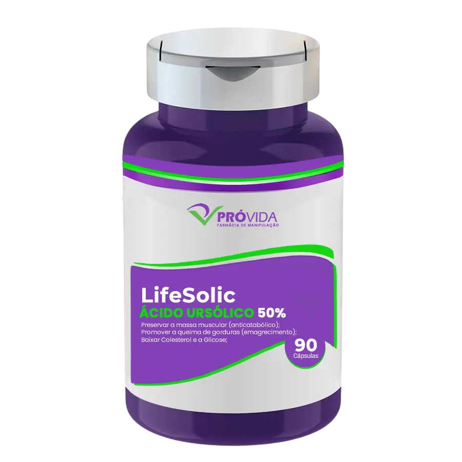 LIFESOLIC (ÁCIDO URSÓLICO 50%) - 90 CÁPSULAS