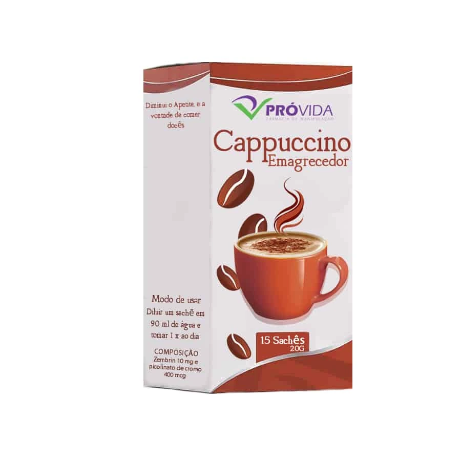 Cappuccino Emagrecedor 15 Sachês - 30 Sachês - Pró Vida Farma