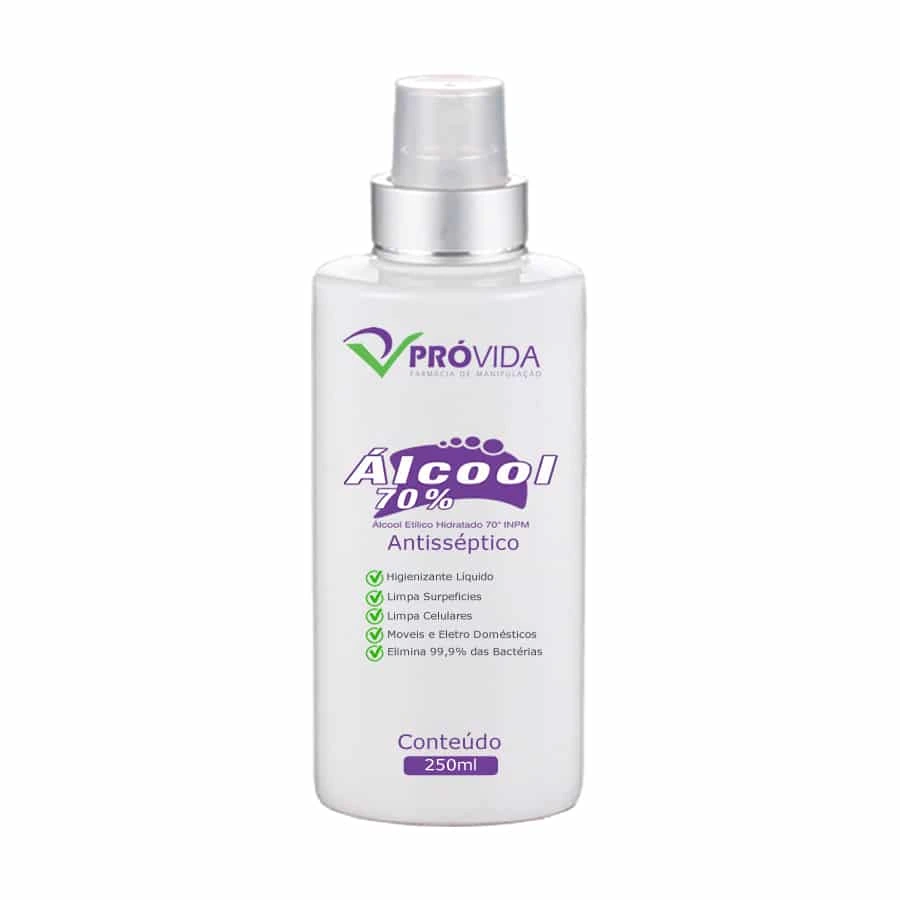 Álcool Líquido 70% 250ml